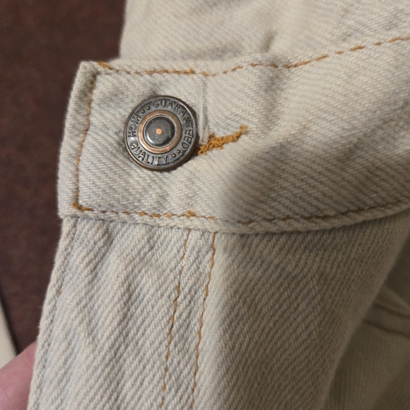 NEW Vintage Bill Blass Men's Jeans Tan with Blue Tone 38x34 - Picture 10 of 11